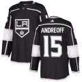Los Angeles Kings #15 Andy Andreoff Premier Black Home NHL Jersey