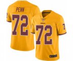 Washington Redskins #72 Donald Penn Limited Gold Rush Vapor Untouchable Football Jersey