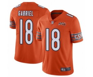 Chicago Bears #18 Taylor Gabriel Orange Alternate 100th Season Limited Football Jersey
