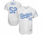 Los Angeles Dodgers Pedro Baez Authentic White 2016 Father's Day Fashion Flex Base Baseball Player Jersey