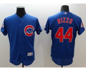 Men Chicago Cubs #44 Anthony Rizzo Majestic blue Flexbase Authentic Collection Player Jersey