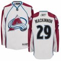 Colorado Avalanche #29 Nathan MacKinnon Authentic White Away NHL Jersey
