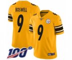 Pittsburgh Steelers #9 Chris Boswell Limited Gold Inverted Legend 100th Season Football Jersey
