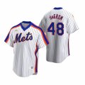 Nike New York Mets #48 Jacob deGrom White Cooperstown Collection Home Stitched Baseball Jersey