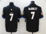 Baltimore Ravens #7 Trace McSorley Nike Black Vapor Limited Player Jersey
