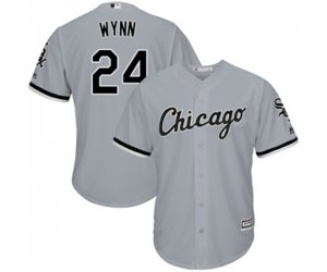Chicago White Sox #24 Early Wynn Grey Road Flex Base Authentic Collection Baseball Jersey