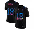 Atlanta Falcons #18 Calvin Ridley Multi-Color Black 2020 NFL Crucial Catch Vapor Untouchable Limited Jersey
