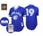 Toronto Blue Jays #19 Paul Molitor Authentic Blue Throwback Baseball Jersey