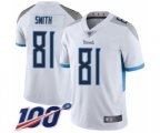 Tennessee Titans #81 Jonnu Smith White Vapor Untouchable Limited Player 100th Season Football Jersey