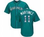 Seattle Mariners #11 Edgar Martinez Authentic Teal Green Team Logo Fashion Cool Base Baseball Jersey