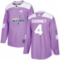 Washington Capitals #4 Taylor Chorney Authentic Purple Fights Cancer Practice NHL Jersey