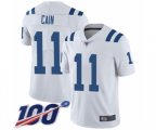 Indianapolis Colts #11 Deon Cain White Vapor Untouchable Limited Player 100th Season Football Jersey