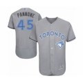 Toronto Blue Jays #45 Thomas Pannone Authentic Gray 2016 Father's Day Fashion Flex Base Baseball Player Jersey