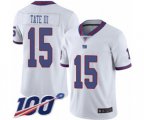 New York Giants #15 Golden Tate III Limited White Rush Vapor Untouchable 100th Season Football Jersey