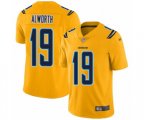 Los Angeles Chargers #19 Lance Alworth Limited Gold Inverted Legend Football Jersey