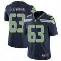 Seattle Seahawks #63 Mark Glowinski Steel Blue Team Color Vapor Untouchable Limited Player NFL Jersey