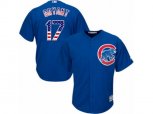Chicago Cubs #17 Kris Bryant Authentic Royal Blue USA Flag Fashion MLB Jersey