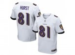 Baltimore Ravens #81 Hayden Hurst White Stitched NFL New Elite Jersey