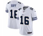 Los Angeles Rams #16 Jared Goff White Team Logo Cool Edition Jersey