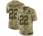 Green Bay Packers #22 Dexter Williams Limited Camo 2018 Salute to Service Football Jersey