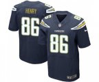 Los Angeles Chargers #86 Hunter Henry Elite Navy Blue Team Color Football Jersey