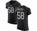 Oakland Raiders #58 Kyle Wilber Black Team Color Vapor Untouchable Elite Player Football Jersey