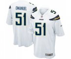Los Angeles Chargers #51 Kyle Emanuel Game White Football Jersey