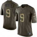 New York Jets #9 Bryce Petty Elite Green Salute to Service NFL Jersey