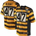 Pittsburgh Steelers #47 Mel Blount Limited Yellow Black Alternate 80TH Anniversary Throwback NFL Jersey