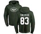 New York Jets #83 Eric Tomlinson Green Name & Number Logo Pullover Hoodie