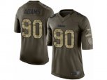 Green Bay Packers #90 Montravius Adams Limited Green Salute to Service NFL Jersey
