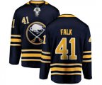 Buffalo Sabres #41 Justin Falk Fanatics Branded Navy Blue Home Breakaway NHL Jersey