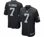 Oakland Raiders #7 Mike Glennon Game Black Team Color Football Jersey