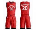 Toronto Raptors #20 Dewan Hernandez Swingman Red Basketball Suit Jersey - Icon Edition
