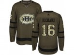 Montreal Canadiens #16 Henri Richard Green Salute to Service Stitched NHL Jersey