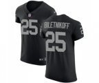 Oakland Raiders #25 Fred Biletnikoff Black Team Color Vapor Untouchable Elite Player Football Jersey