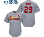St. Louis Cardinals #29 lex Reyes Replica Grey Road Cool Base Baseball Jersey