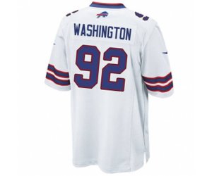 Buffalo Bills #92 Adolphus Washington Game White NFL Jersey