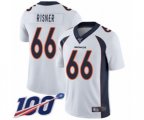 Denver Broncos #66 Dalton Risner White Vapor Untouchable Limited Player 100th Season Football Jersey