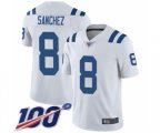 Indianapolis Colts #8 Rigoberto Sanchez White Vapor Untouchable Limited Player 100th Season Football Jersey