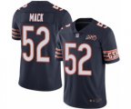 Chicago Bears #52 Khalil Mack Navy Blue Team Color 100th Season Limited Football Jersey