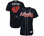 Atlanta Braves #48 Jonny Venters Navy Blue Alternate Flex Base Authentic Collection Baseball Jersey