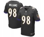 Baltimore Ravens #98 Brandon Williams Elite Black Alternate Football Jersey