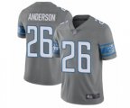 Detroit Lions #26 C.J. Anderson Limited Steel Rush Vapor Untouchable Football Jersey