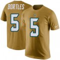 Jacksonville Jaguars #5 Blake Bortles Gold Rush Pride Name & Number T-Shirt