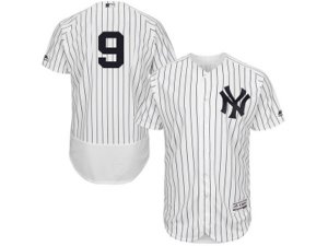 New York Yankees #9 Roger Maris White Navy Flexbase Authentic Collection MLB Jersey