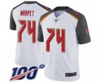 Tampa Bay Buccaneers #74 Ali Marpet White Vapor Untouchable Limited Player 100th Season Football Jersey