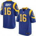 Los Angeles Rams #16 Jared Goff Game Royal Blue Alternate NFL Jersey