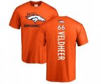 Denver Broncos #66 Jared Veldheer Orange Backer T-Shirt