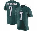 Philadelphia Eagles #7 Ron Jaworski Green Rush Pride Name & Number T-Shirt